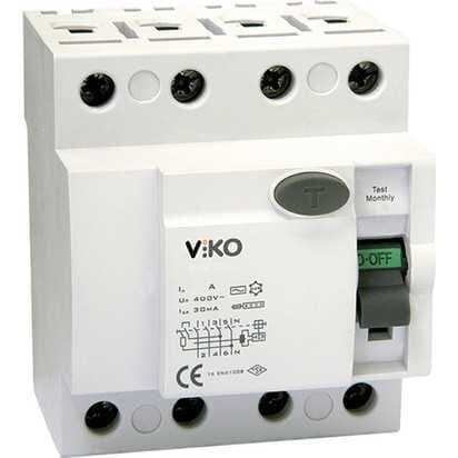 Viko - VTR4-40300 4x40A 300mA Ac Tip Kaçak Akım Rölesi