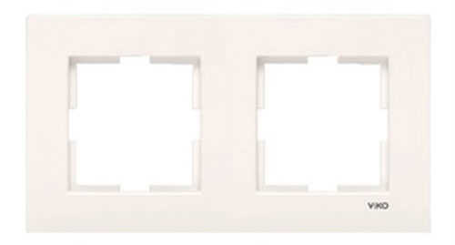 Viko Karre Krem İkili Çerçeve 90960211