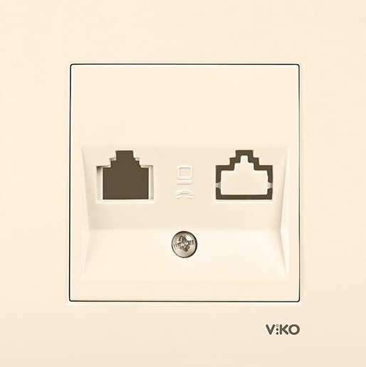 Viko Karre Krem İkili Data Jacksız Mekanizma (Çerçeve Hariç) 90960162