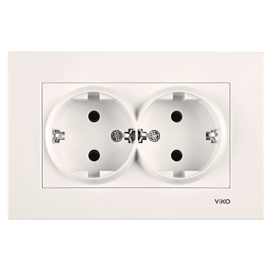 Viko Karre/Meridian Krem İkili Topraklı Priz Mekanizma (Çerçeve Hariç) 90967256
