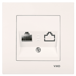 Viko Karre/Meridian Krem Tekli Data Cat6 Mekanizma (Çerçeve Hariç) 90967278