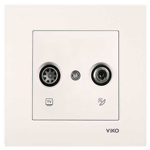 Viko Karre/Meridian Krem Tv-Sat Geçişli Mekanizma ( Çerçeve Hariç ) 90967287