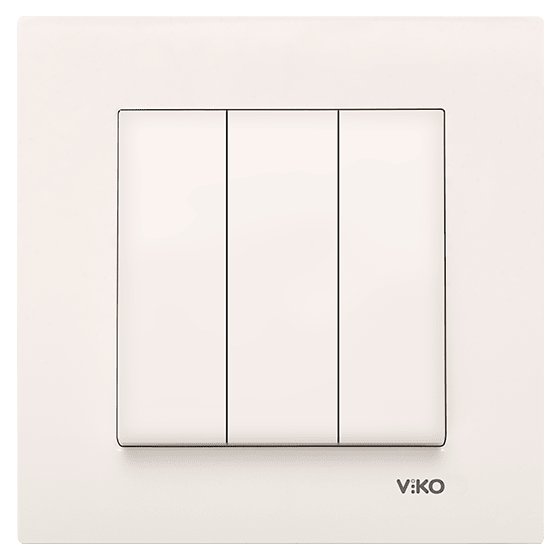 Viko Karre/Meridian Krem Üçlü Anahtar Mekanizma ( Çerçeve Hariç ) 90967268