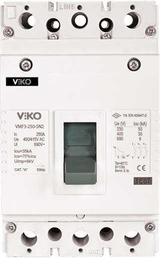 Viko - VMF3-200-SN2 3x200A 35ka Sn2 Sabit Kompakt Şalter