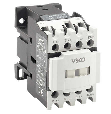 Viko - VTC-25/11/S 230V Güç AC 3P 25A 1NO+1NC Kontaktör