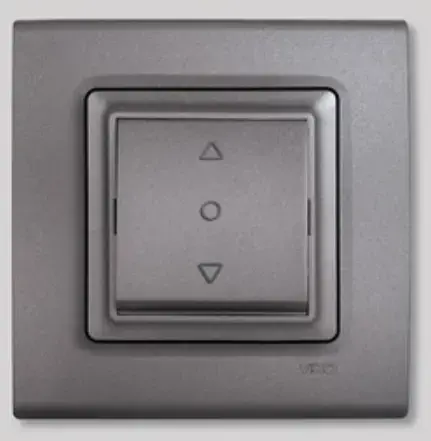 Viko Linnera Life Granit Grisi Tek Düğmeli Jaluzi Mekanizma Kapak (Çerçeve Hariç) 90442072