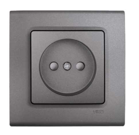 Viko Linnera Life Granit Grisi Topraklı Priz - Çerçeve Hariç 90442042