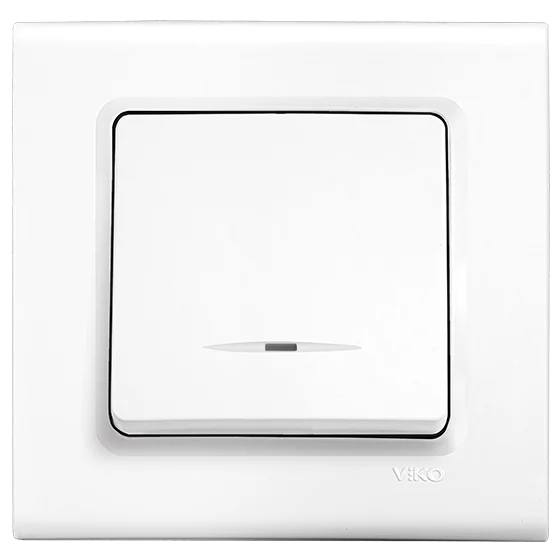 Viko Linnera/Rollina Beyaz Işıklı Anahtar Mekanizma (Çerçeve Hariç) 90440019
