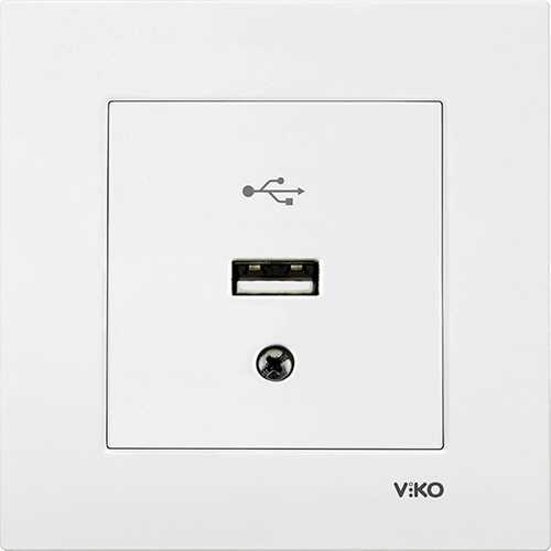 Viko Lin/Rol Beyaz Usb Konnektör (Çerçeve Hariç) 90440026
