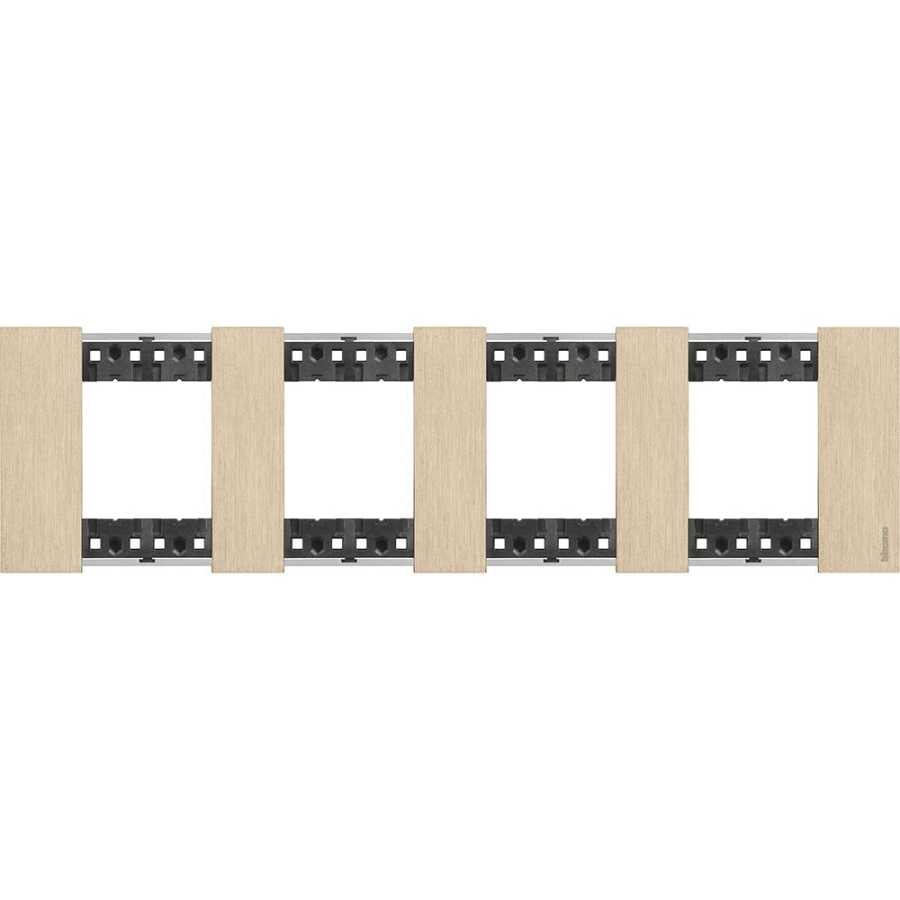 Bticino 4x2M Metal Altın Çerçeve
