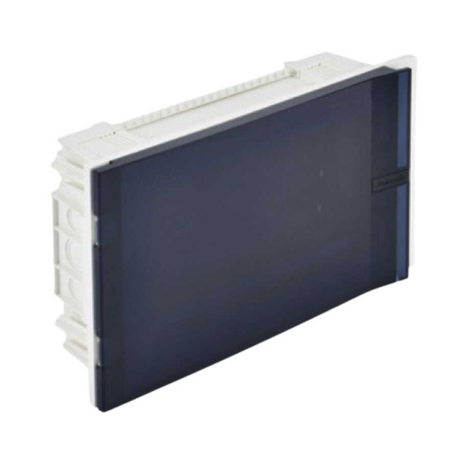 Panasonic Modüler Sigorta Kutusu Sıva Altı Komple Ürün 1M Multimedia (Şeffaf Füme)