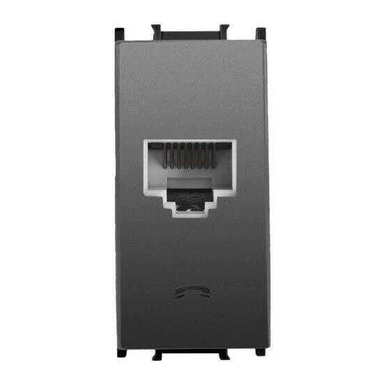 Viko Panasonic Thea Modüler Füme1M Nümeris Telefon Prizi Cat3 Mekanizma + Düğme/Kapak