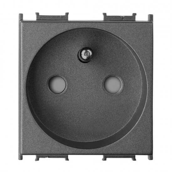 Viko Panasonic Thea Modüler Füme 2M UPS Topraklı Priz Mekanizma + Düğme/Kapak (Mekanizma Hariç)