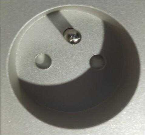 Viko Panasonic Thea Modüler Met Beyaz 2M UPS Topraklı Priz Mekanizma + Düğme/Kapak