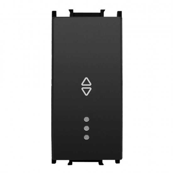 Viko Panasonic Thea Modüler Siyah 1M Işıklı Vavien Anahtar Düğme/Kapak (Mekanizma Hariç)