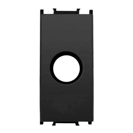 Viko Panasonic Thea Modüler Siyah 1M Kablo Çıkış Kapağı Düğme/Kapak (Mekanizma Hariç)