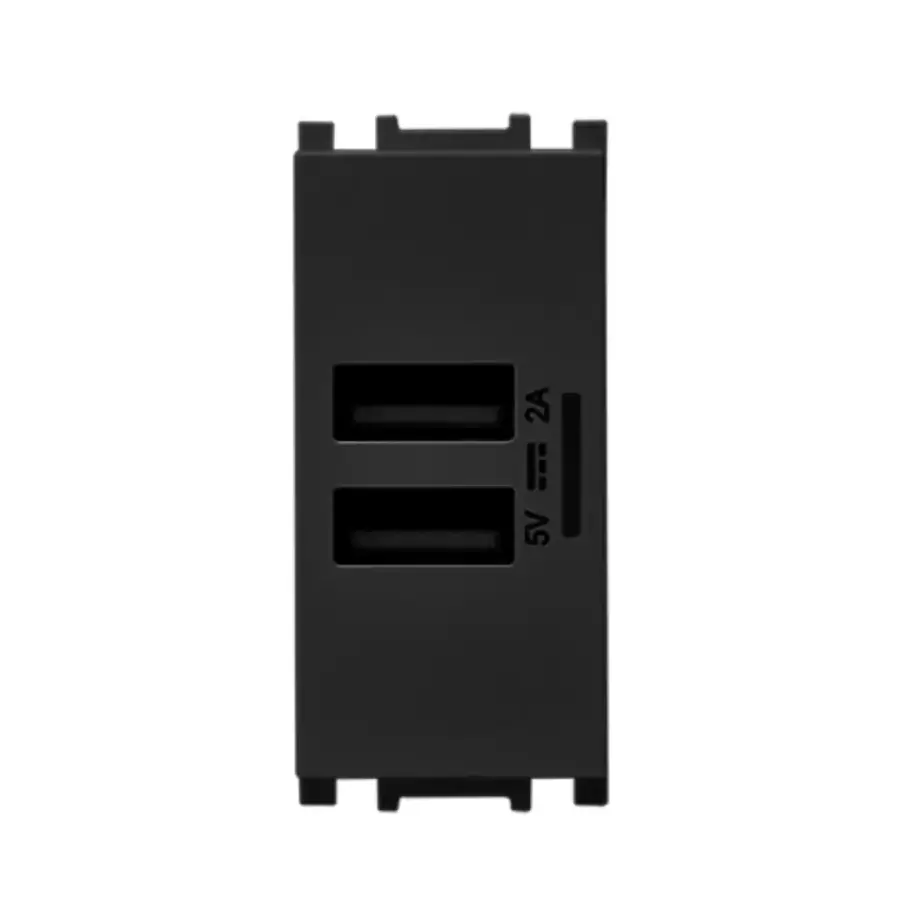 Thea Panasonic Modüler Siyah USB Priz Düğme Kapak 1M 5V2A