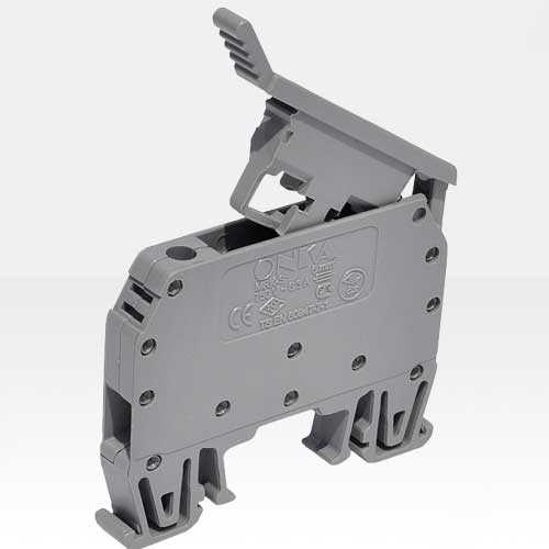 Onka MRK-S 6mm 6.3A Boş Sigortalı Klemens Gri ON-1322