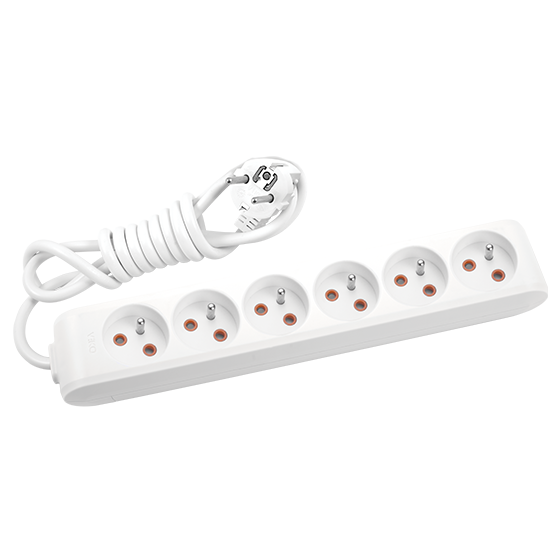 Viko Multi-Let Altılı Grup Priz Ups 2 Metre Beyaz (Çocuk Korumalı) 90110602