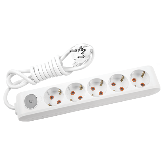Viko Multi-Let Beşli Grup Priz Anahtarlı Topraklı 3 Metre Beyaz (Çocuk Korumalı) 90117503