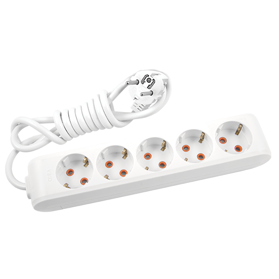Viko Multi-Let Beşli Grup Priz Topraklı 3 Metre Beyaz (Çocuk Korumalı) 90113503