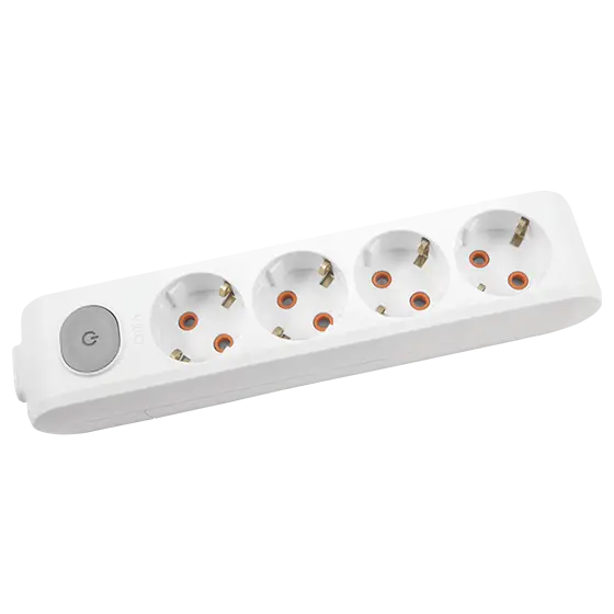 Viko Multi-Let Dörtlü Grup Priz Anahtarlı Topraklı Klemensli Beyaz (Çocuk Korumalı) 90117400