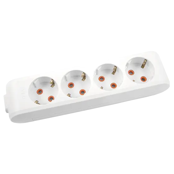 Viko Multi-Let Dörtlü Grup Priz Topraklı Klemensli Beyaz (Çocuk Korumalı) 90113400