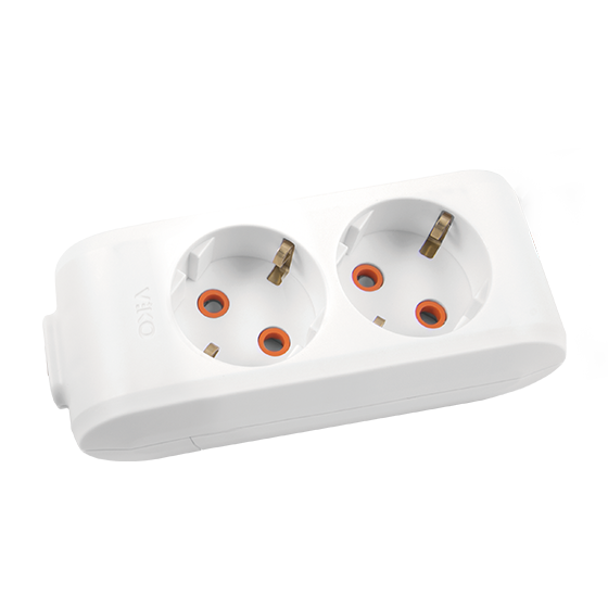 Viko Multi-Let İkili Grup Priz Topraklı Klemensli (Çocuk Korumalı) 90113200