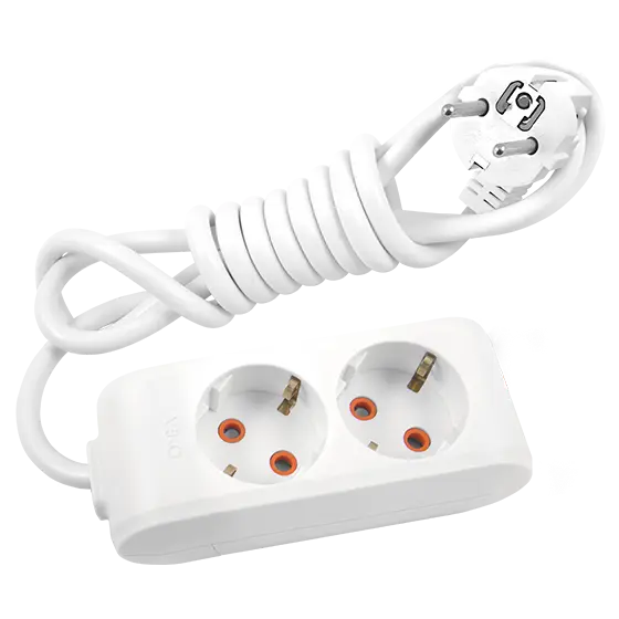 Viko Multi-Let İkili Grup Priz Topraklı 2 Metre Beyaz (Çocuk Korumalı) 90113202