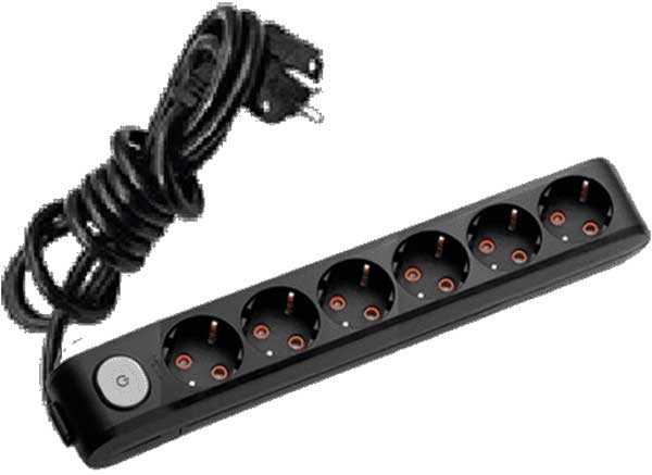 Viko Multi-Let Altılı Grup Priz Anahtarlı Topraklı 3 Metre Siyah (Çocuk Korumalı) 90137603