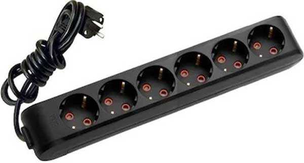 Viko Multi-Let Altılı Grup Priz Topraklı 3 Metre Siyah (Çocuk Korumalı) 90133603