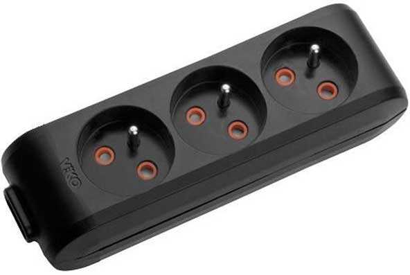 Viko Multi-Let Üçlü Grup Priz Klemensli Ups Siyah (Çocuk Korumalı) 90130300