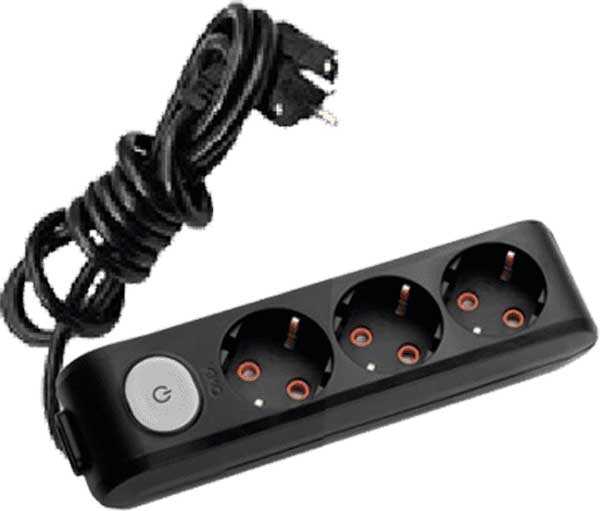 Viko Multi-Let Siyah Üçlü Grup Priz Anahtarlı Topraklı Ups 2 Mt (Çocuk Korumalı) 90139302