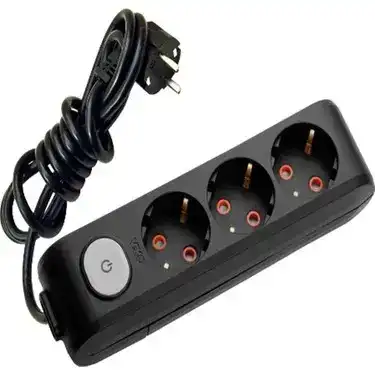 Viko Multi-Let Üçlü Grup Priz Anahtarlı Topraklı 3 Metre Siyah (Çocuk Korumalı) 90137303