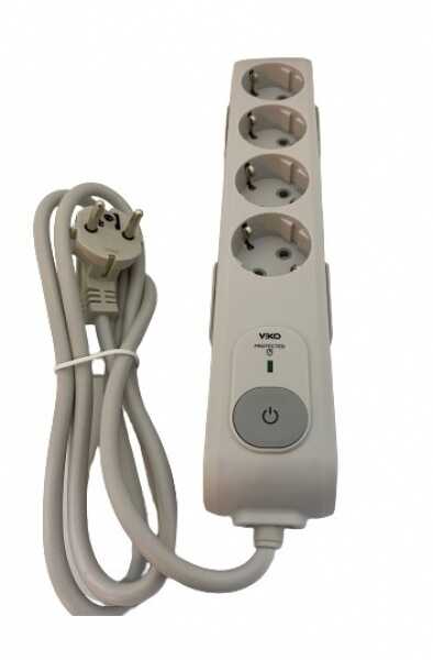 Viko Multi-Let 4 Lü Akım Korumalı + Çocuk Korumalı Grup Priz 1,5 mt 90117630