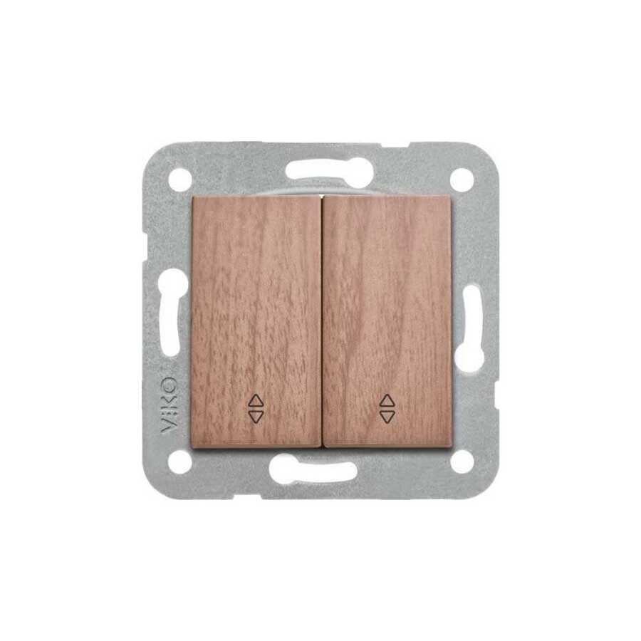 Artline Novella/Trenda Ceviz Komütatör Vavien Düğme (Mekanizma Hariç)