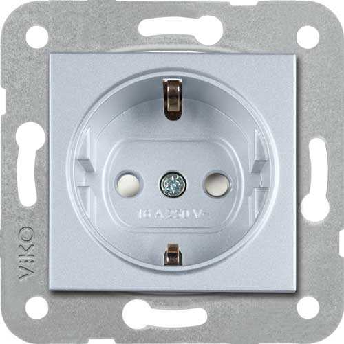 Artline Novella/Trenda Gümüş Topraklı Priz Kapak (Mekanizma Hariç)