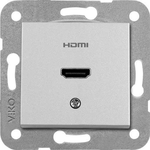 Artline Novella/Trenda Metalik Beyaz Hdmi Konnektör Kapak (Mekanizma Hariç)