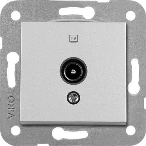 Artline Novella/Trenda Metalik Beyaz Tv Priz Kapak (Mekanizma Hariç)