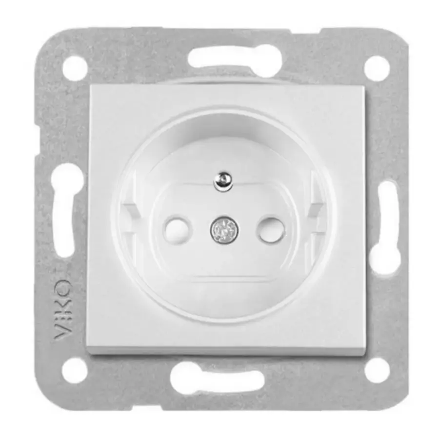 Artline Novella/Trenda Metalik Beyaz Ups Priz Kapak (Mekanizma Hariç)