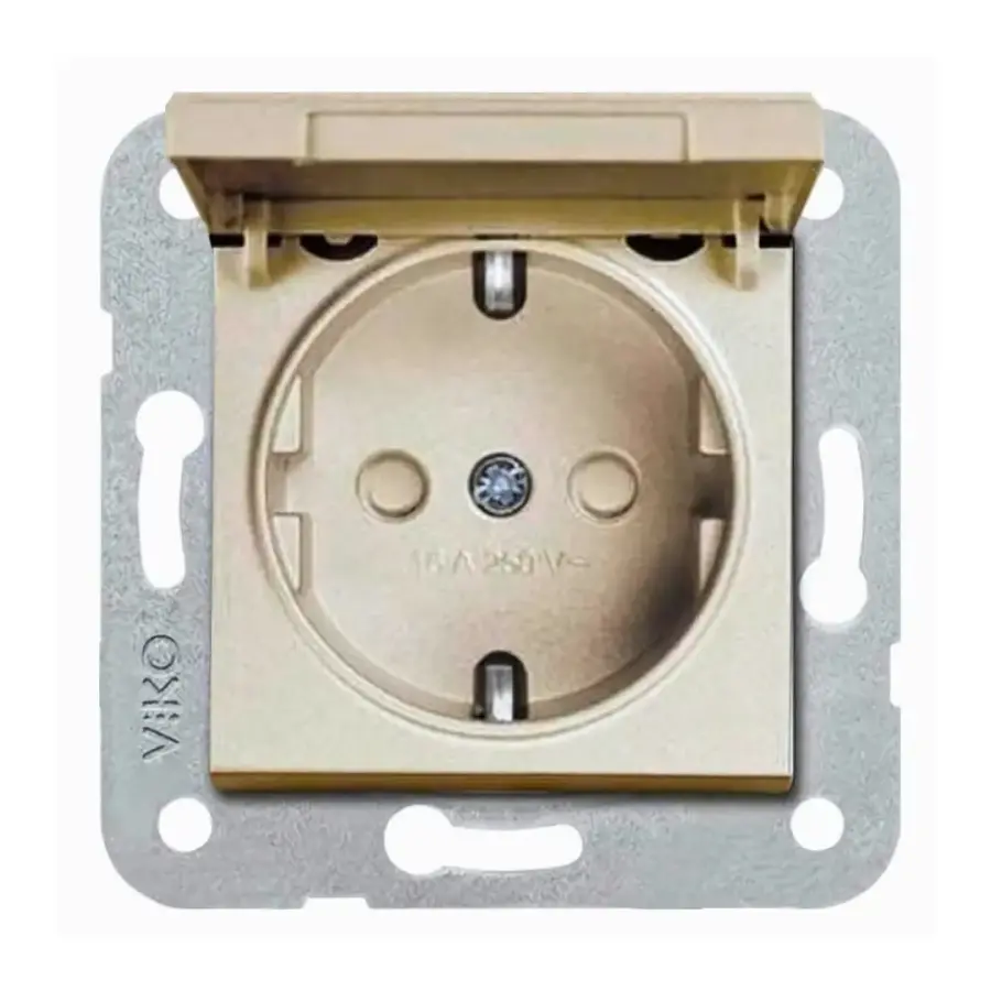 Artline Novella/Trenda Saten Kapaklı Topraklı Priz Kapak (Mekanizma Hariç)