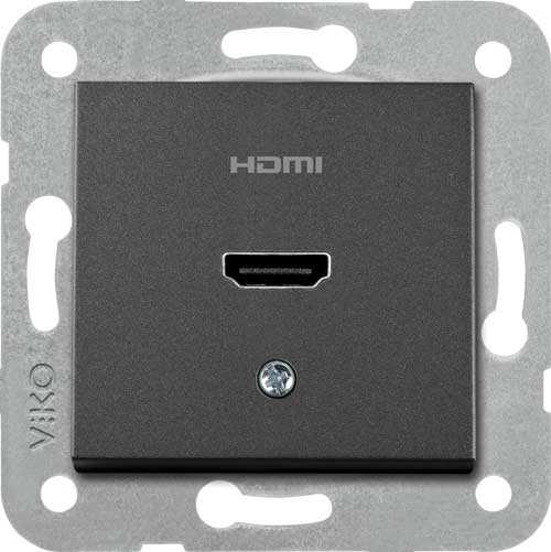 Viko Artline Novella/Trenda Siyah Hdmi Konnektör Kapak (Mekanizma Hariç)