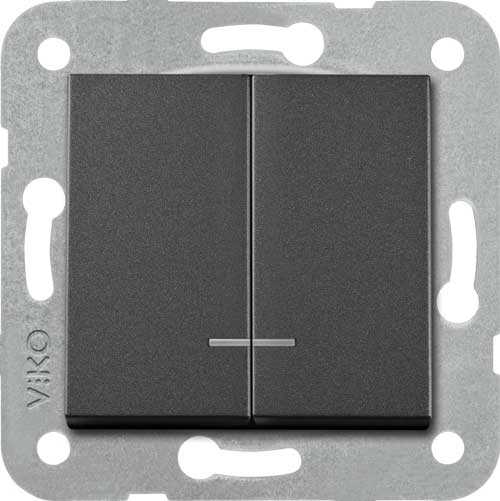 Artline Novella/Trenda Siyah Işık Komütatör Düğme (Mekanizma Hariç)