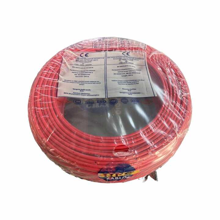 Hes Nya Kablo 4 mm² Kırmızı ( H07v-U )
