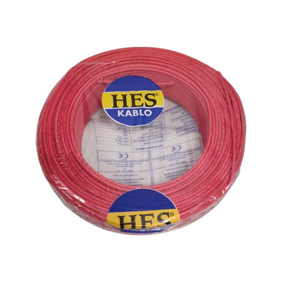 Hes Nya Kablo 2,5 Mm Kırmızı (H07z1-U) Halojen Free