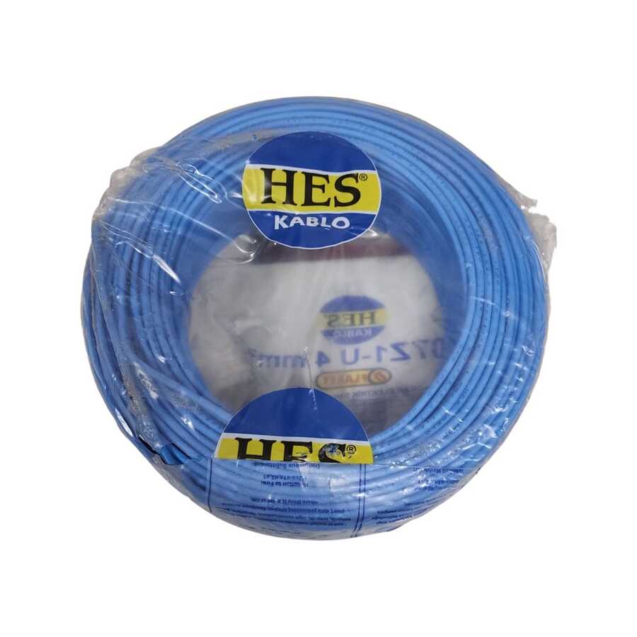 Hes Nya Kablo 4 Mm Mavi (H07z1-U) Halojen Free