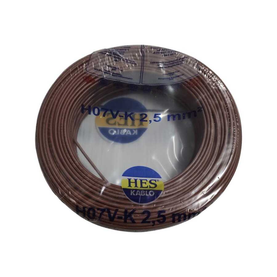 Hes Nyaf Kablo 2,5 mm² Kahverengi ( H07v-K )