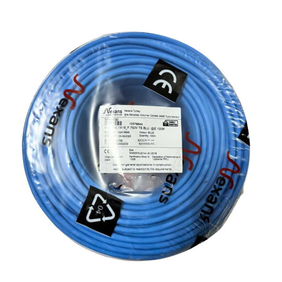 Nexans NYAF Kablo 25 mm² Mavi (H07Z1-K) Halogen Free