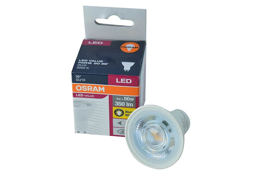 Osram 4,5W 350 Lümen 3000K Günışığı GU10 Duylu Buzlu Cam LED Ampül