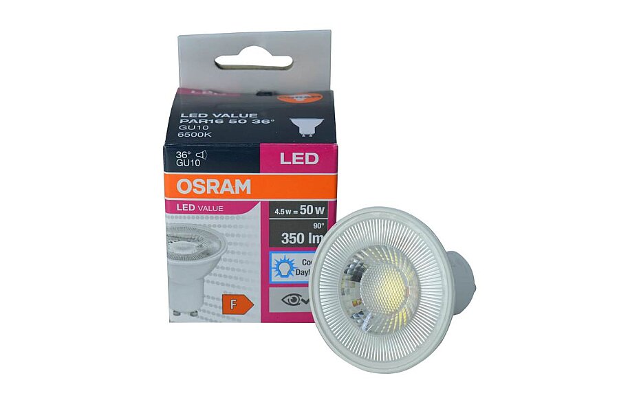 Osram 4.5W 350 Lümen 6500K Beyaz Işık GU10 Duylu Buzlu Cam LED Ampul
